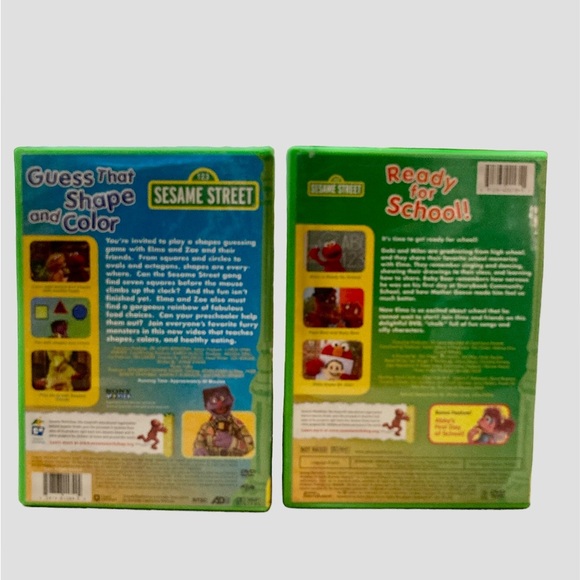 Kids Set Of 2 Sesame Street DVDs - Picture 3 of 5